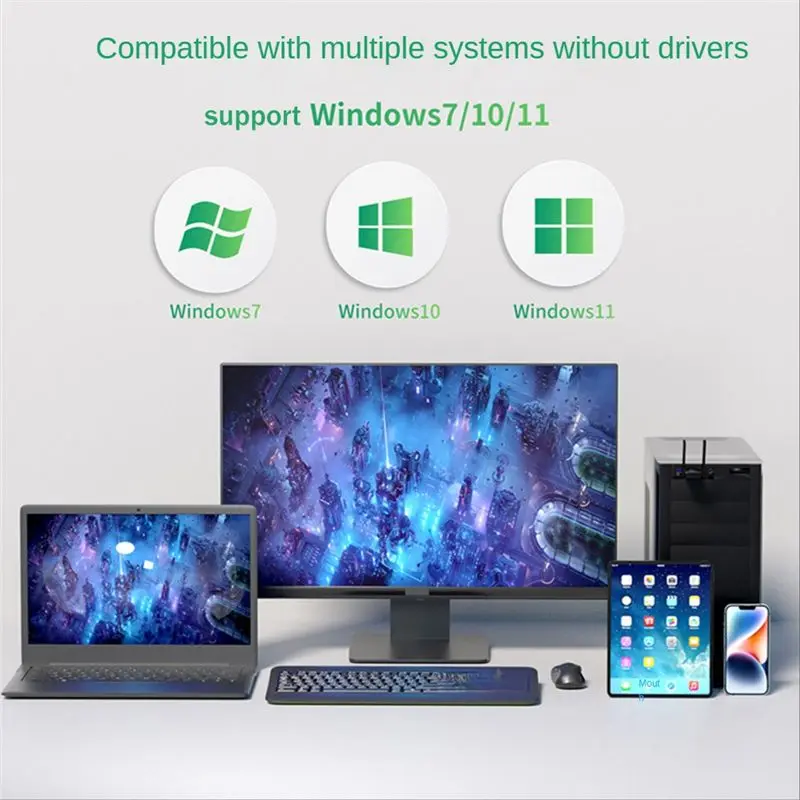 2025 New USB WiFi Adapter USB3.0 WiFi6 Wireless Network Card AX1800M 2.4G/5GHz Dual Band High-Speed Network Card