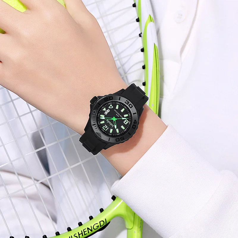 Orologio sportivo casual di nuova moda Orologio da polso digitale fluorescente notturno con personalità semplice Orologio da coppia al quarzo con calendario