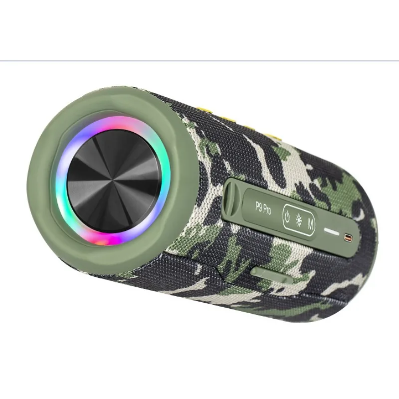 New Kaleidoscope Waterproof High Power Bluetooth Speaker Pro Portable Speaker with RGB Lights