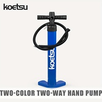 KOETSU Blue Manual Dual-Action Pump, High-Efficiency Inflation, Suitable for Paddleboards, Kayaks & More Watercraft