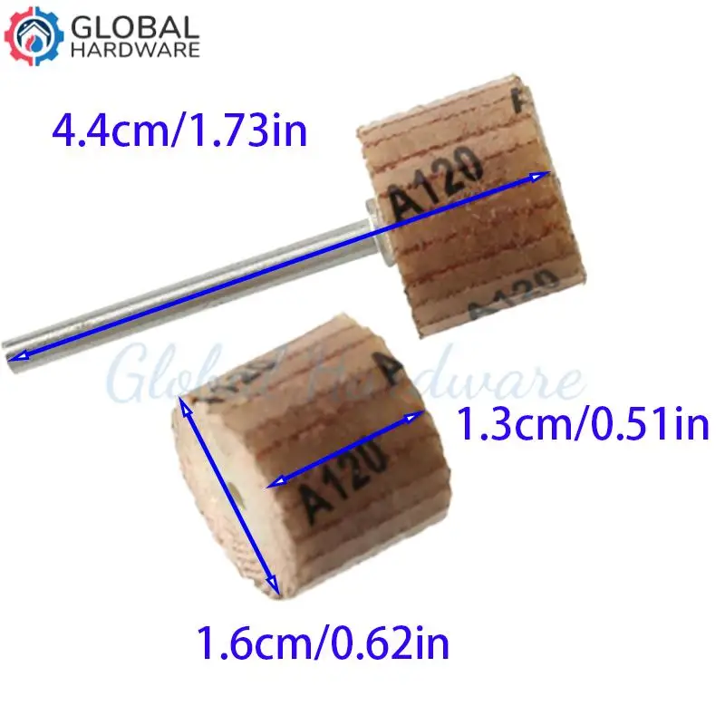 Set Flap Pengamplas dengan Kepala Roda Gerinda Alat Abrasif Pengamplas Penghilang Karat untuk Alat Putar Dremel