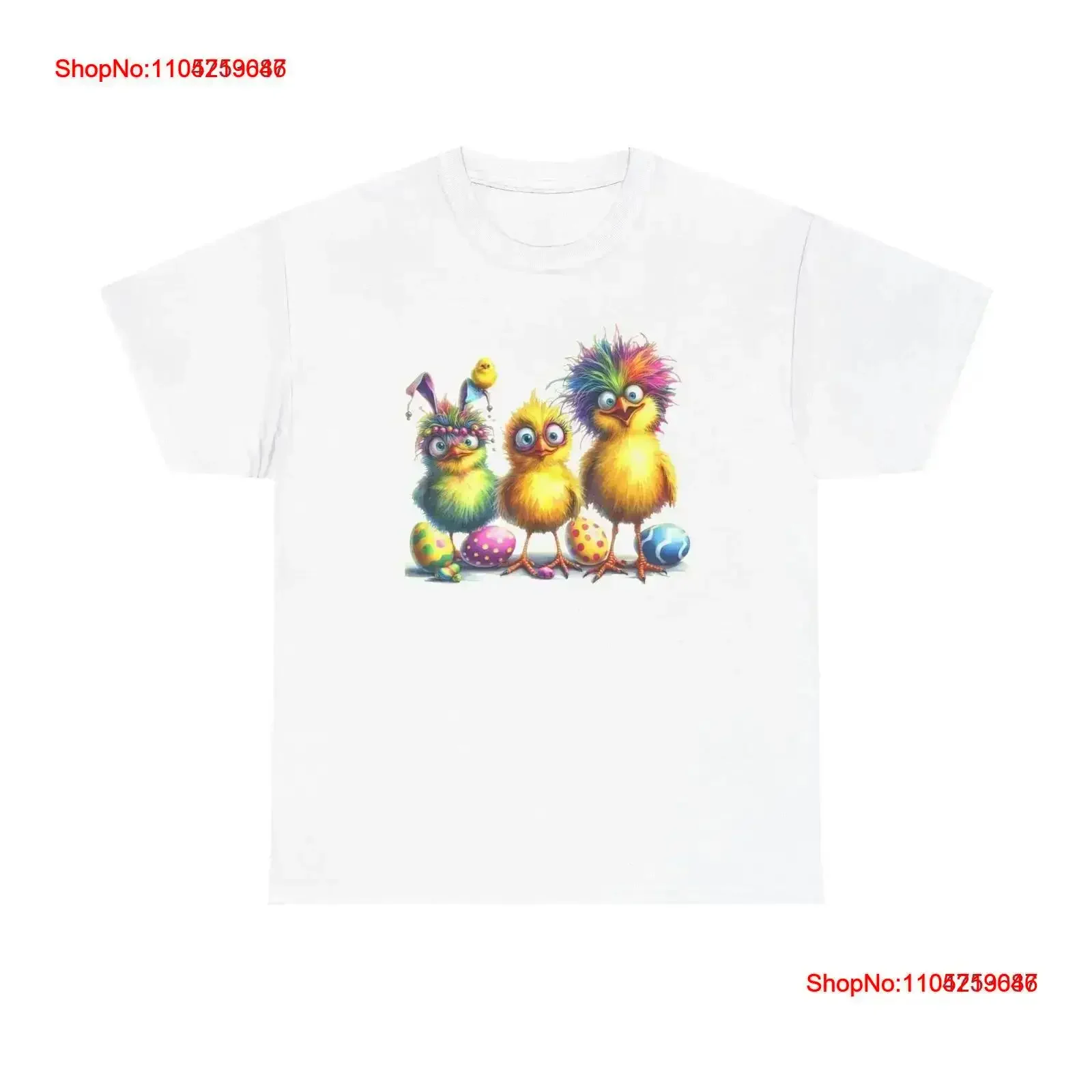 Funny Easter Chicks T Shirt Fun Spring Holiday Cute Animal vintage Washed graphic Soft designer clothes Stretched homme
