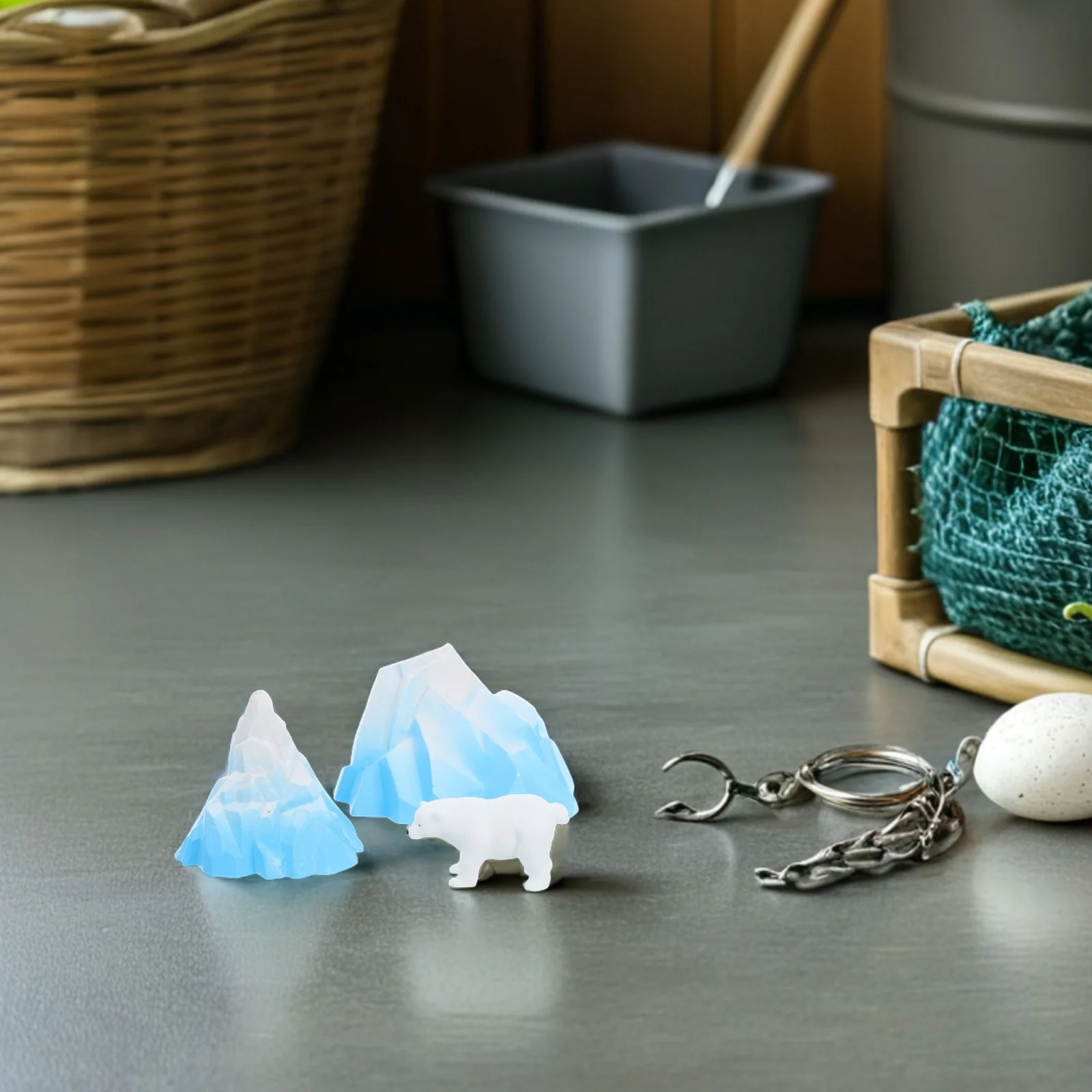 

1Set Simulation Iceberg for Aquarium PVC Ice Landscape Fish Tank Decorations Realistic Arctic Scenery Durable Mini Snow