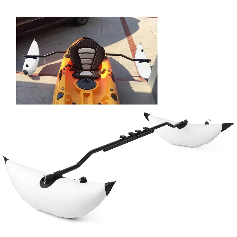 1 Pair Kayak Stabilizer Universal Outrigger for Balance,Canoe Parts,90cm*28cm Inflatable Float,PVC,Water Sports Boat Accessories