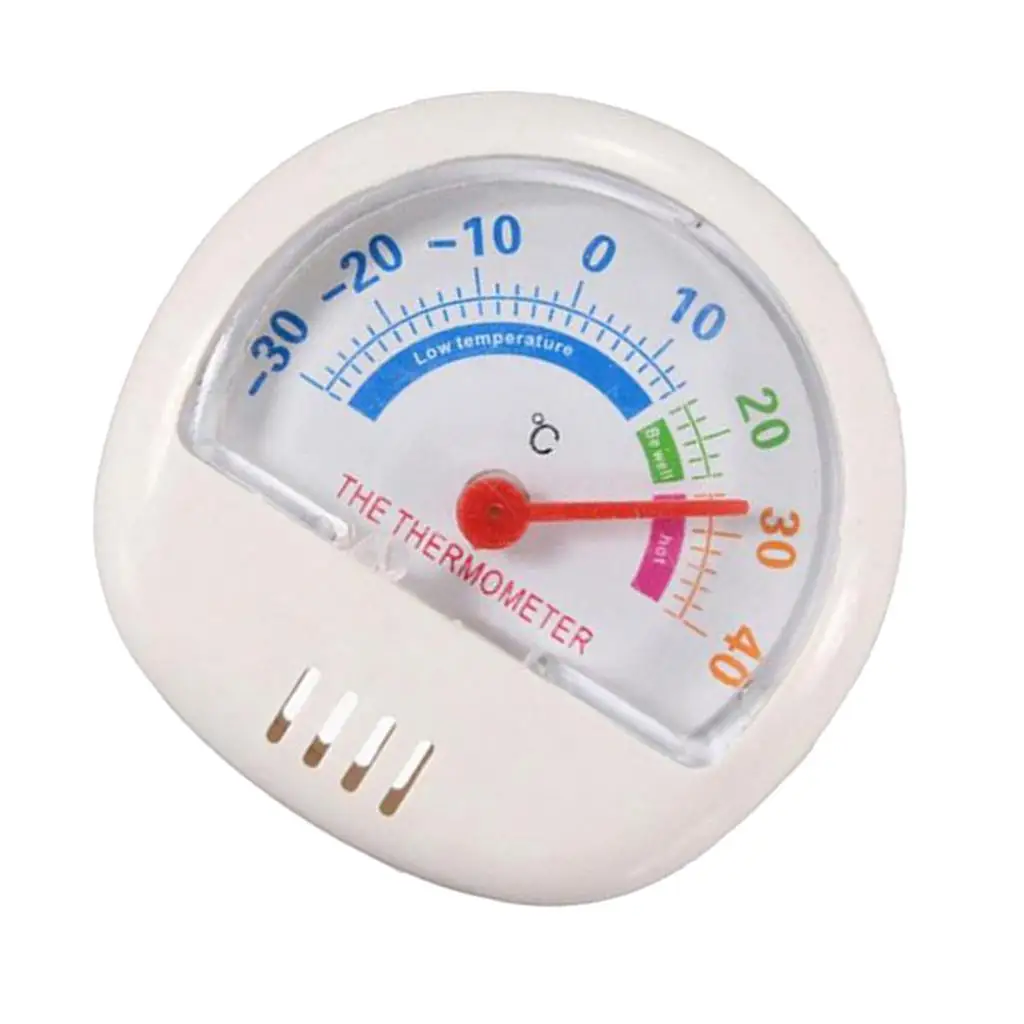 3-4pack Kitchen Craft ABS Plastic Refrigerator & Freezer Dial Thermometer White