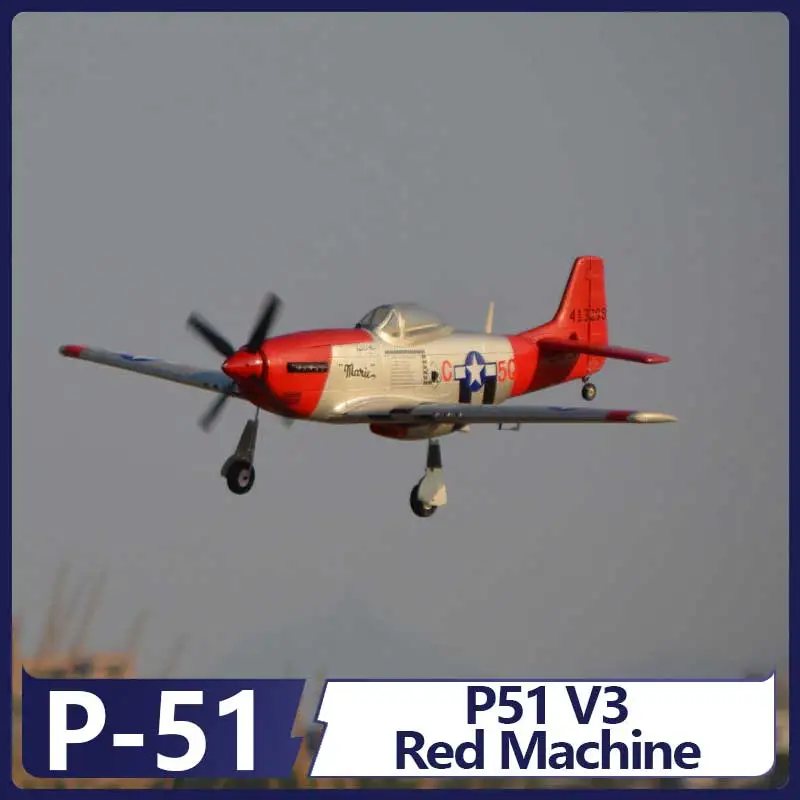 Haokai Model HOOKLL New P51 V3 Red Tail Mustang Aircraft Super Power 4S Version