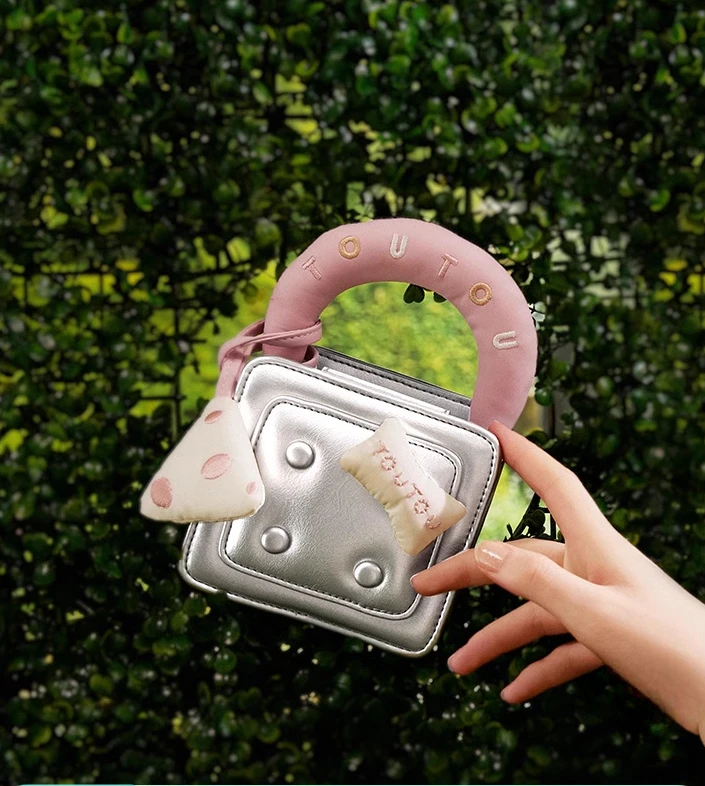 

Original Mini Waffle Bag Donut Handbag Summer Cute Small Square Bag Crossbody Bag