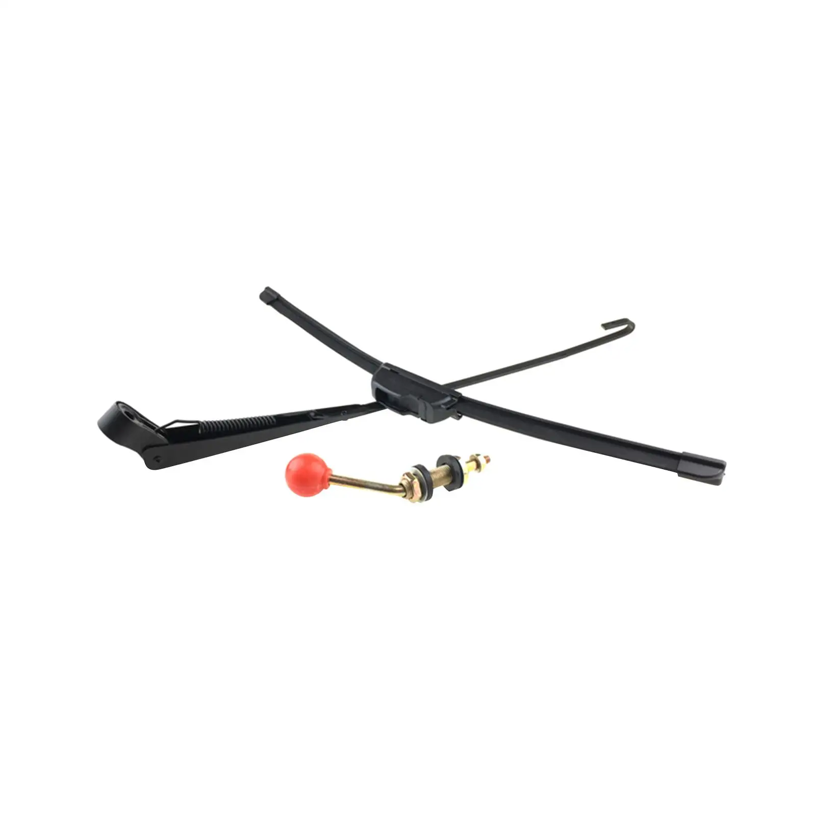 Hand Operated Manual Wiper Universal Windshield Wiper Kit Metal Assembly Durable Parts for Kart Dune Buggy and Boat