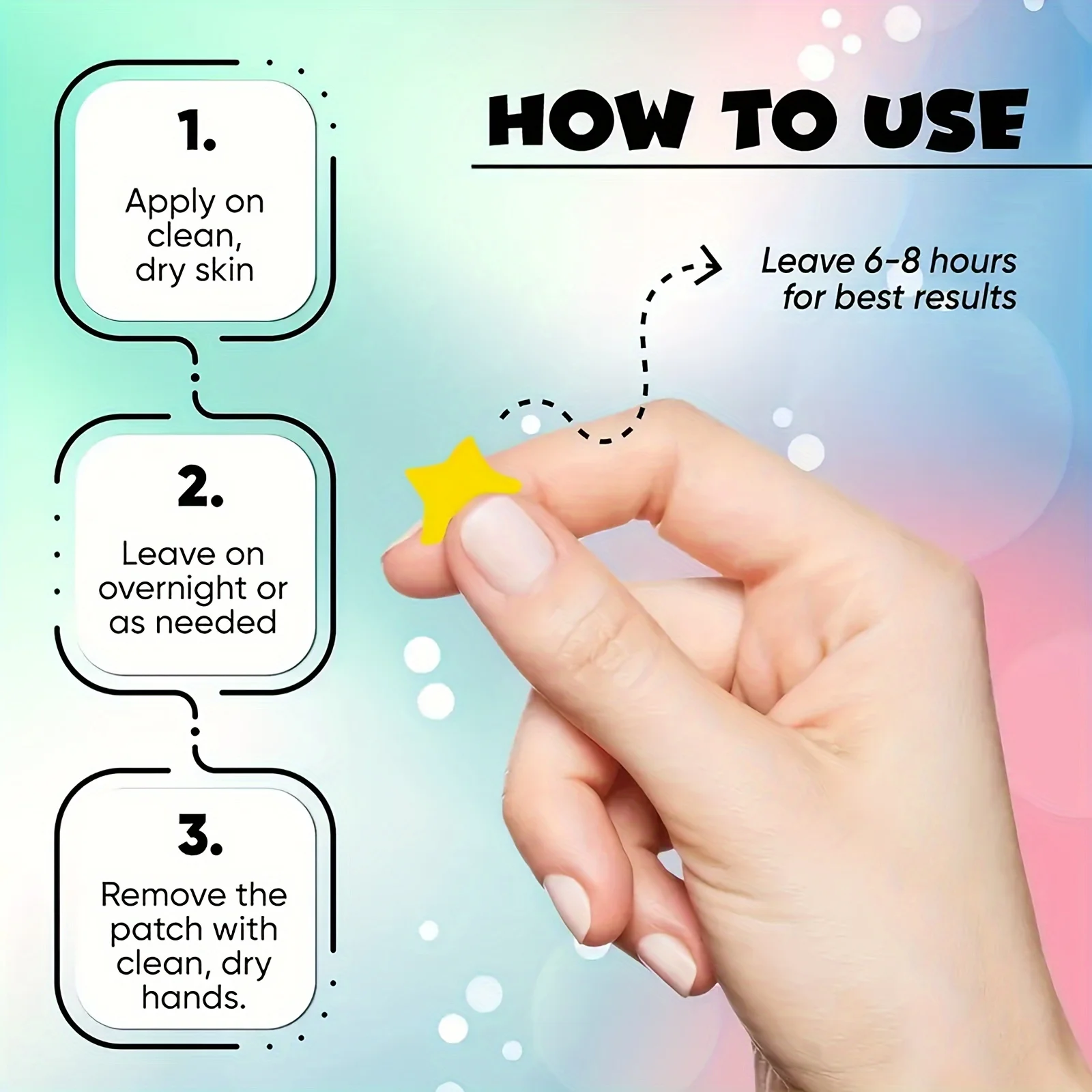 Count Acne Patch, Covers Pimple And Acne, Acne Pimple Patch for Covering Zits And Blemishes, Spot Stickers for Face And Skin.