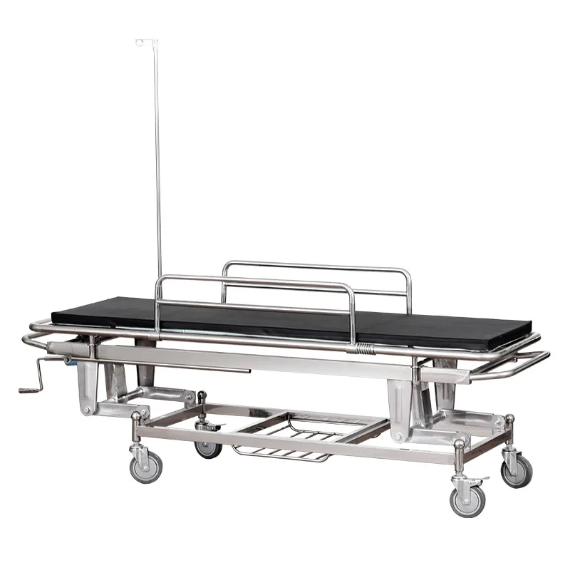 1900x600x780mm Medical Stainless Steel Emergency Transport Table Hospital Ambulance Patient Stretcher Table