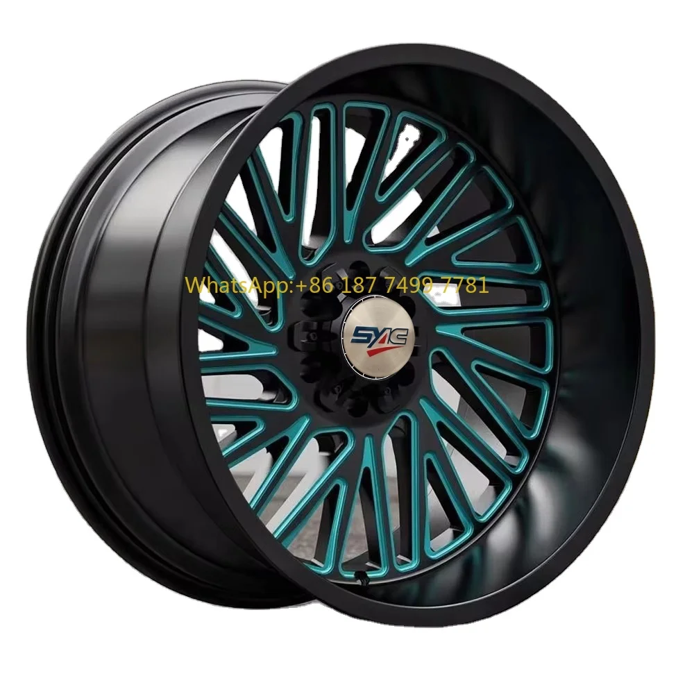 

SYAC Custom 24x14 Forged Wheels 24x14 Inch ET-76mm Road Colorful New Forged Forged Deep Dish Private logo for . F150 WK2