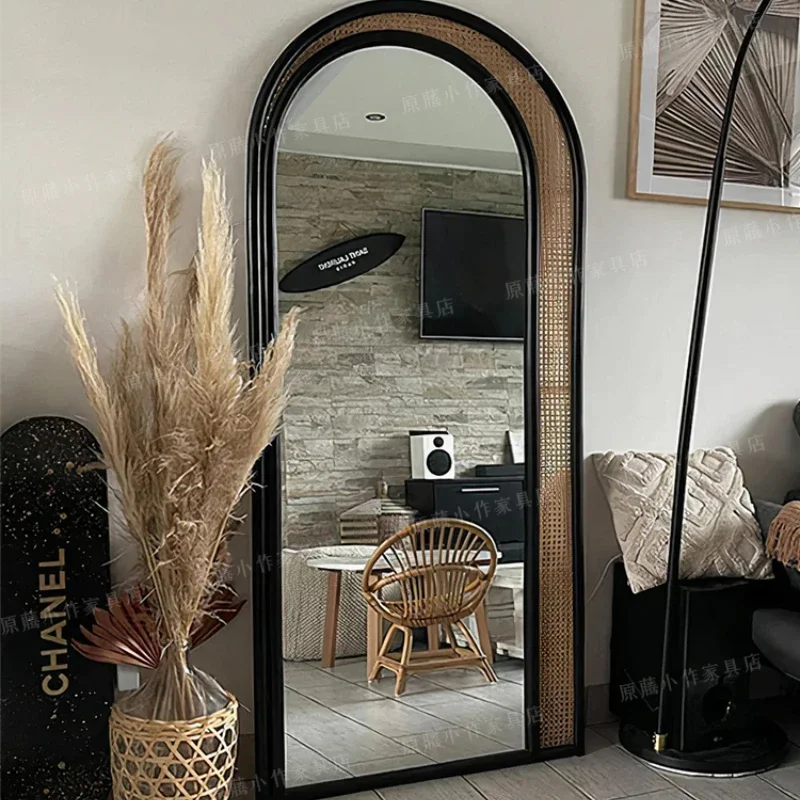 

Full body mirror, dressing mirror, bedroom, household, Nordic internet celebrity, fitting mirror, female Tengbian clothing store