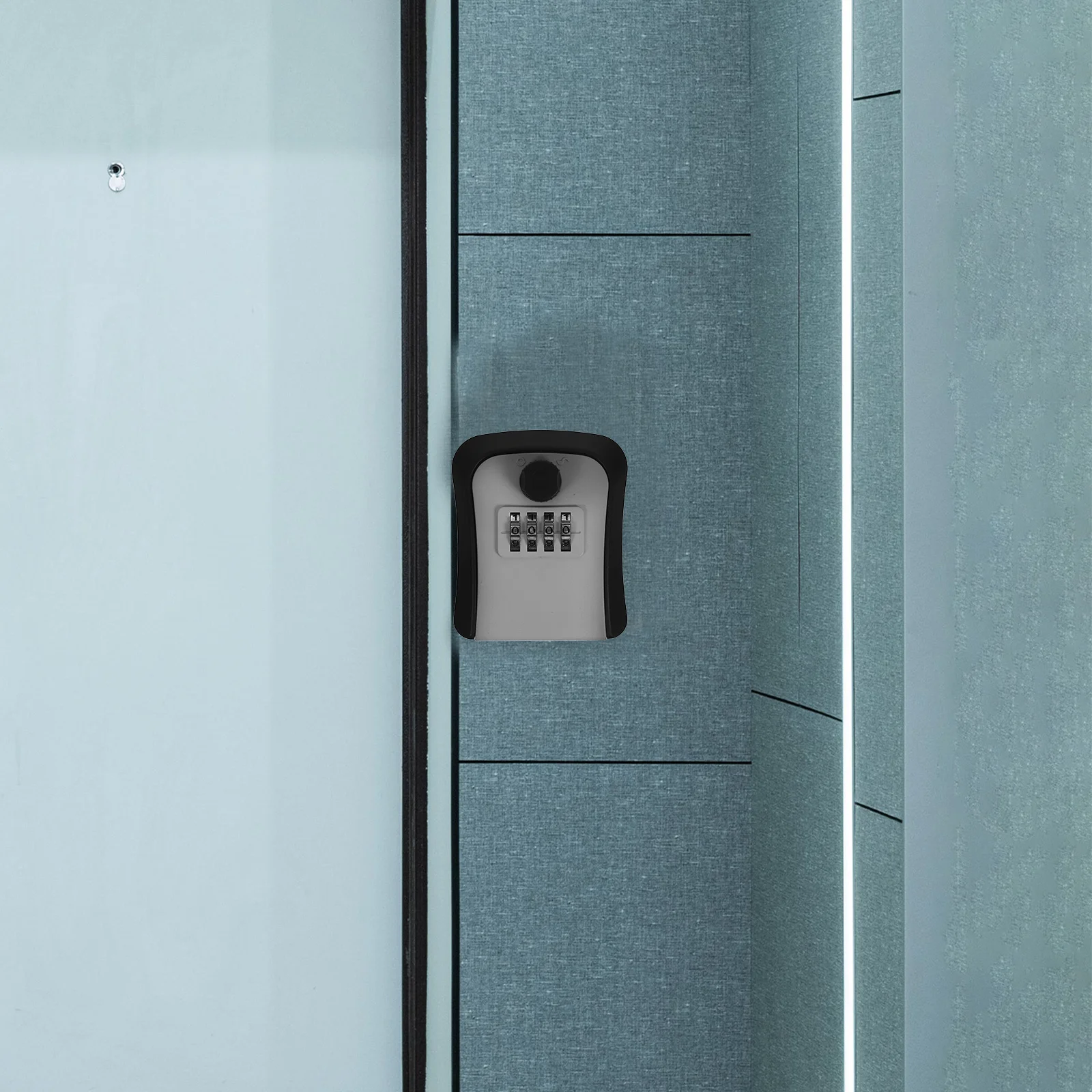 

Water Resistant Key Lock Box with Customizable Code Strong ABS Box for Keys Outdoor Wall Mount Security Key Storage