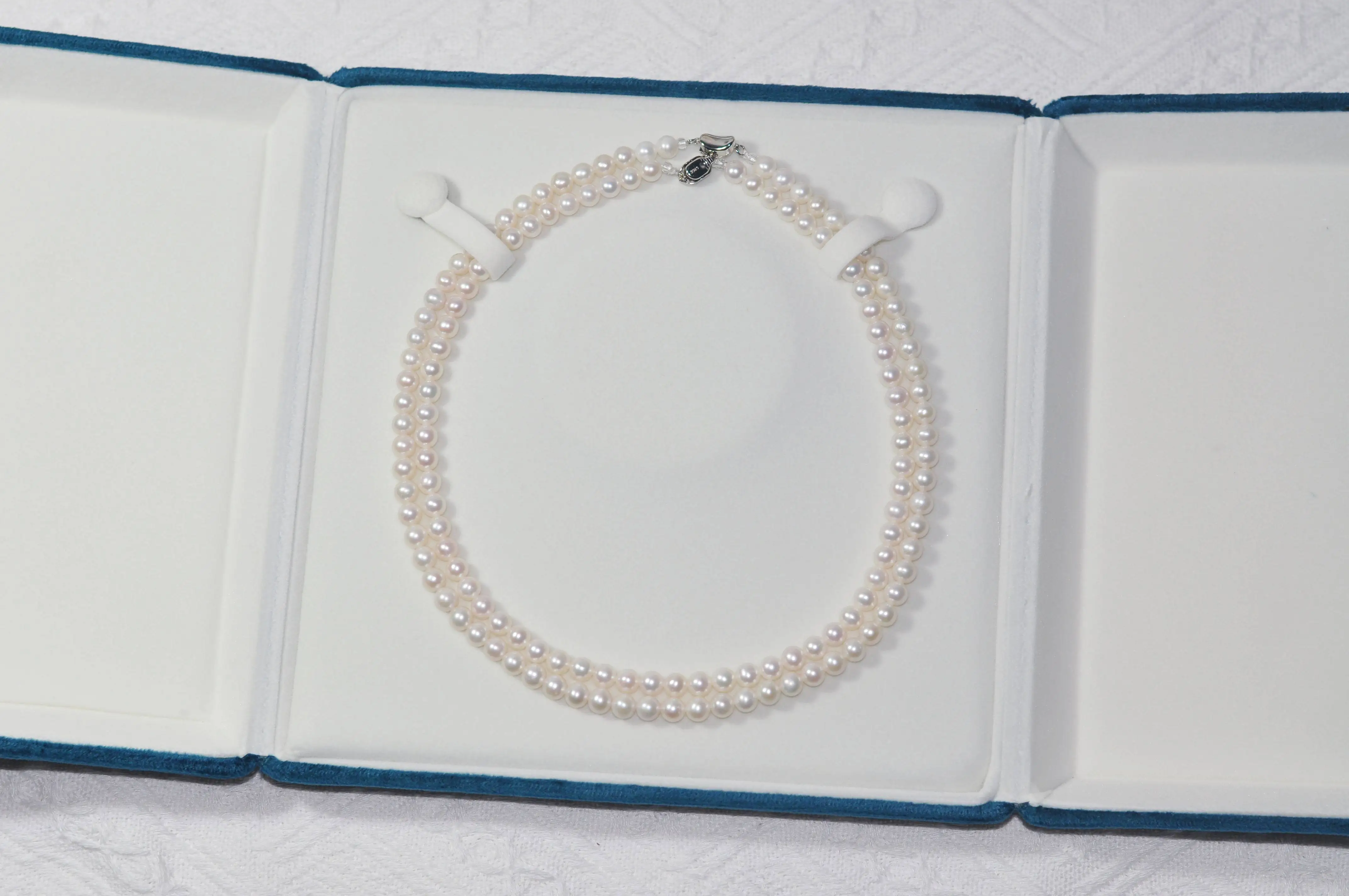 Classic necklace AAAA8-9mm natural white pearl necklace 16in * 18in/925s - single necklace