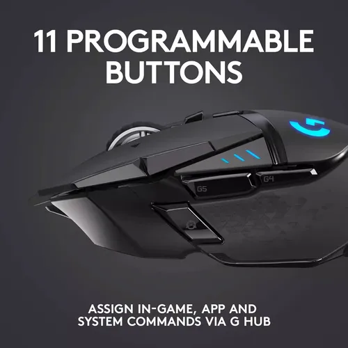 Imagen 2 del producto Ratón Inalámbrico para Juegos Logitech G502 Ultraligero, Baja Latencia, FPS, PUBG, MOBA, Accesorio para Juegos