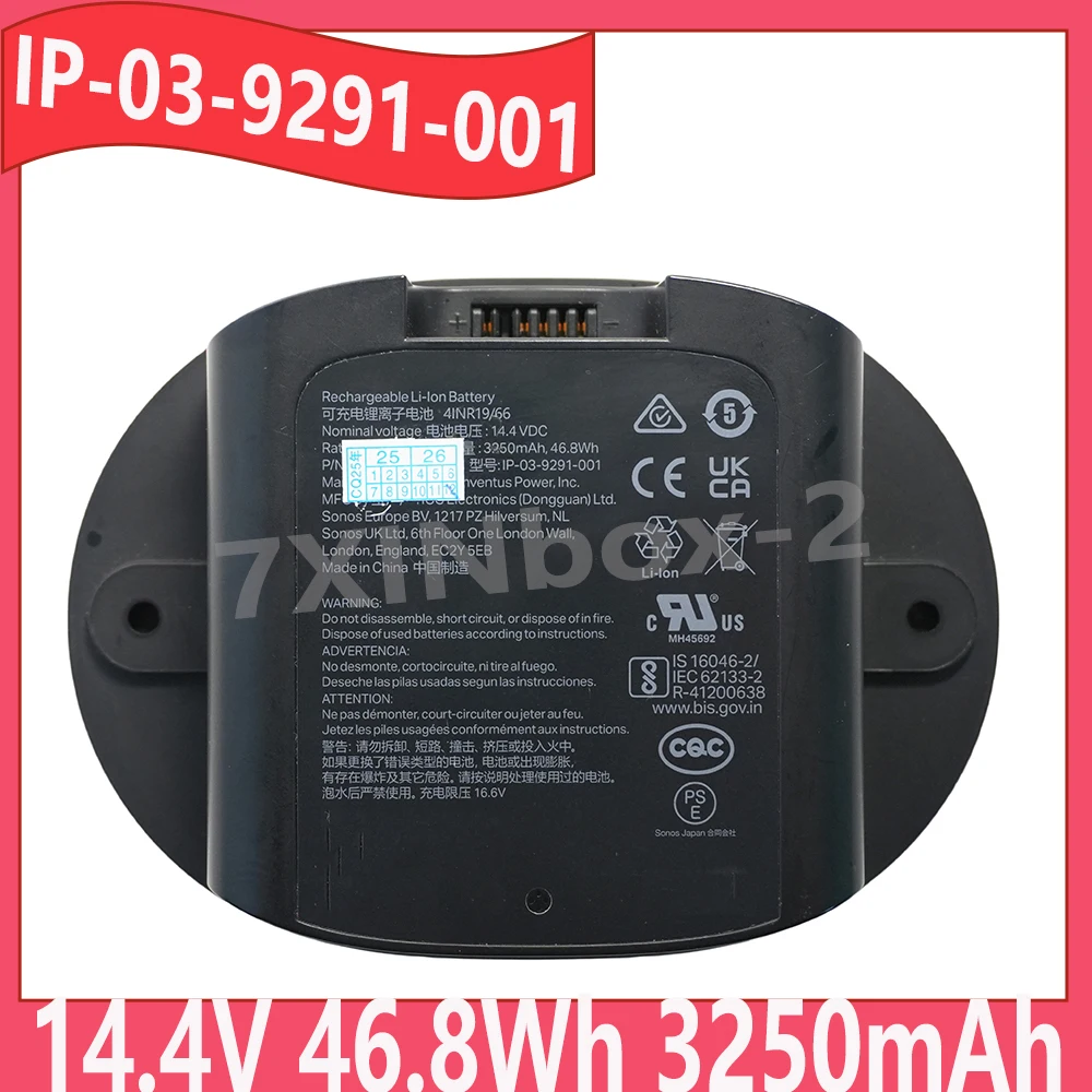 

NEW IP-03-9291-001 14.4V 46.8Wh 3250mAh Battery For SONOS Move 2 Speaker 111-00001