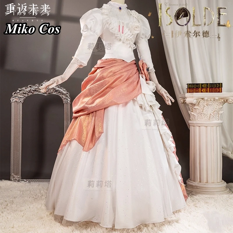 Isolde Cosplay Costume Game Reverse:1999 Anime Women Sweet  Dress Hat Isolde Role Play Clothing Halloween Party Suit 2025 New view 4