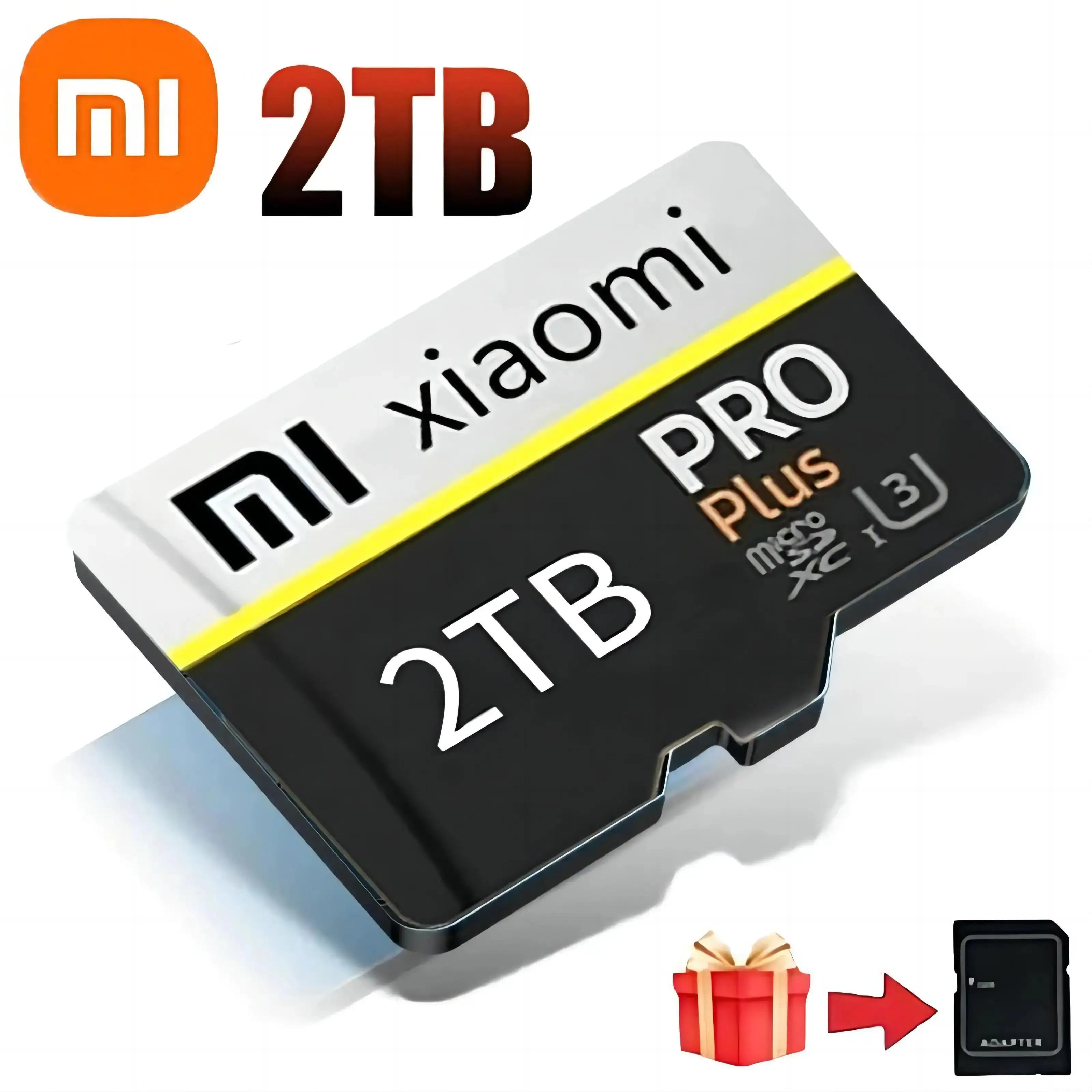 Xiaomi U3 V30 kartu memori kecepatan tinggi, kartu mikro SD TF kelas 10 2TB 1TB 128GB 256GB 512GB dengan adaptor untuk Nintendo Switch