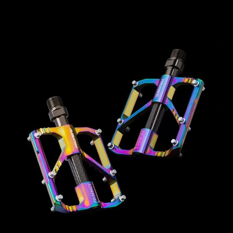 

Pedal Sanpeilin Aluminum Alloy Colorful Bicycle Pedal Highway Mountain Bicycle Bearing Pedal Bicycle Parts