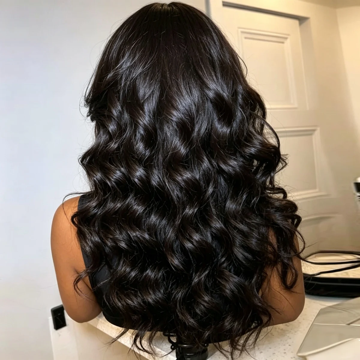 13x4 13x6 Body Wave Lace Front Wigs Transparent Lace Frontal Wig Human Hair Wigs  Brazilian Body Wave Lace Wig Body Wave Wigs for Black Women  200% Density Natural Black 16inch