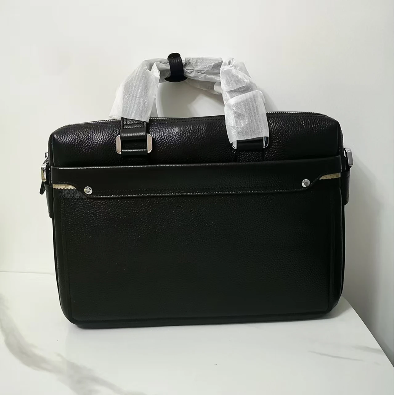 

2026 New Fashion Laptop Bags Cow Genuine Leather Men's Briefcase Luxury Brand Male Handbags Messenger 16 Inch Computer Bag