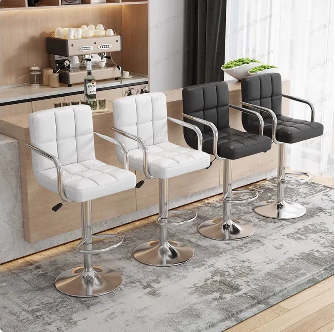 Front Desk Chair Makeup Backrest Chair High Stool Home Lifting  Modern Simple Cashier Stool