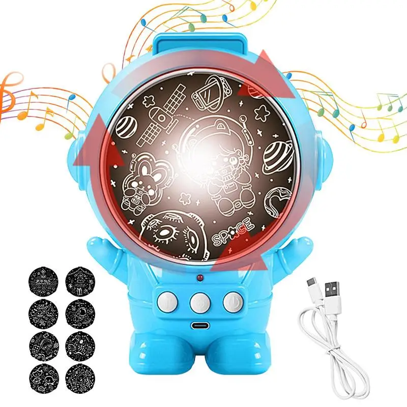 Astronaut Light Projector Space-Themed Astronaut Galaxy Projector Portable Astronaut Star Space Projector For Kids Boys And