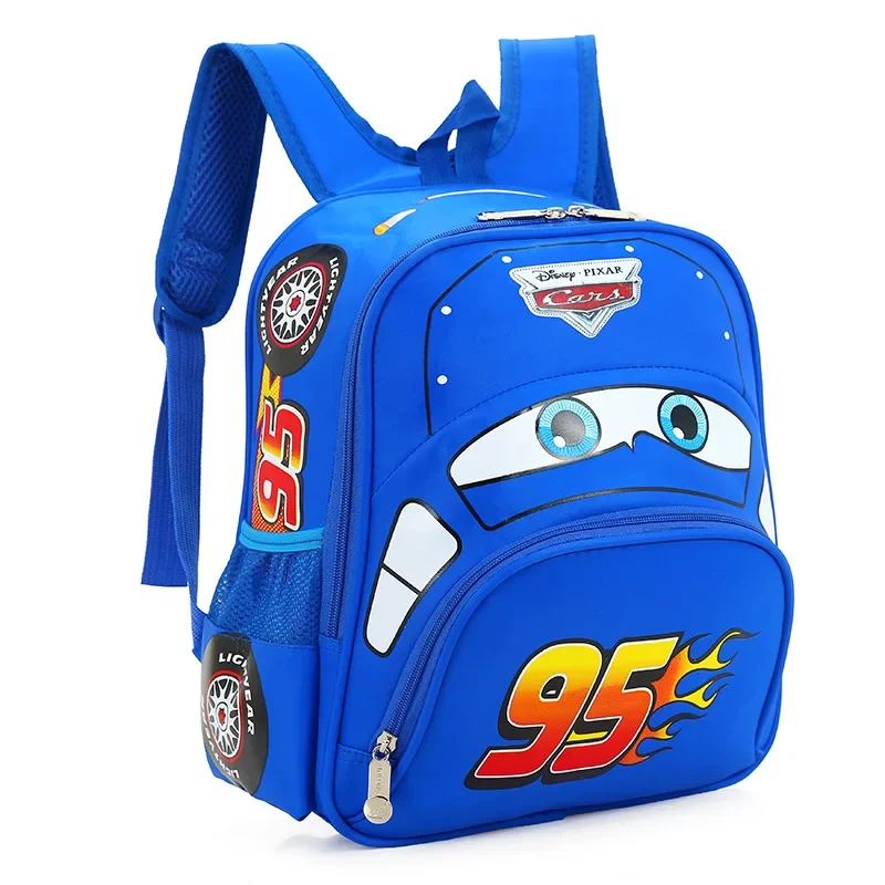 Disney car children's bag kindergarten boy safety backpack primary school students bag