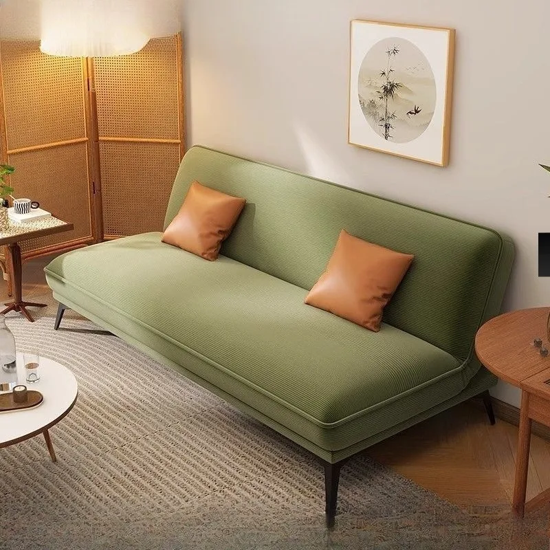 Modern simple sofa bed sit and lie down dual-purpose corduroy  celebrity double foldable small apartment living room sofa