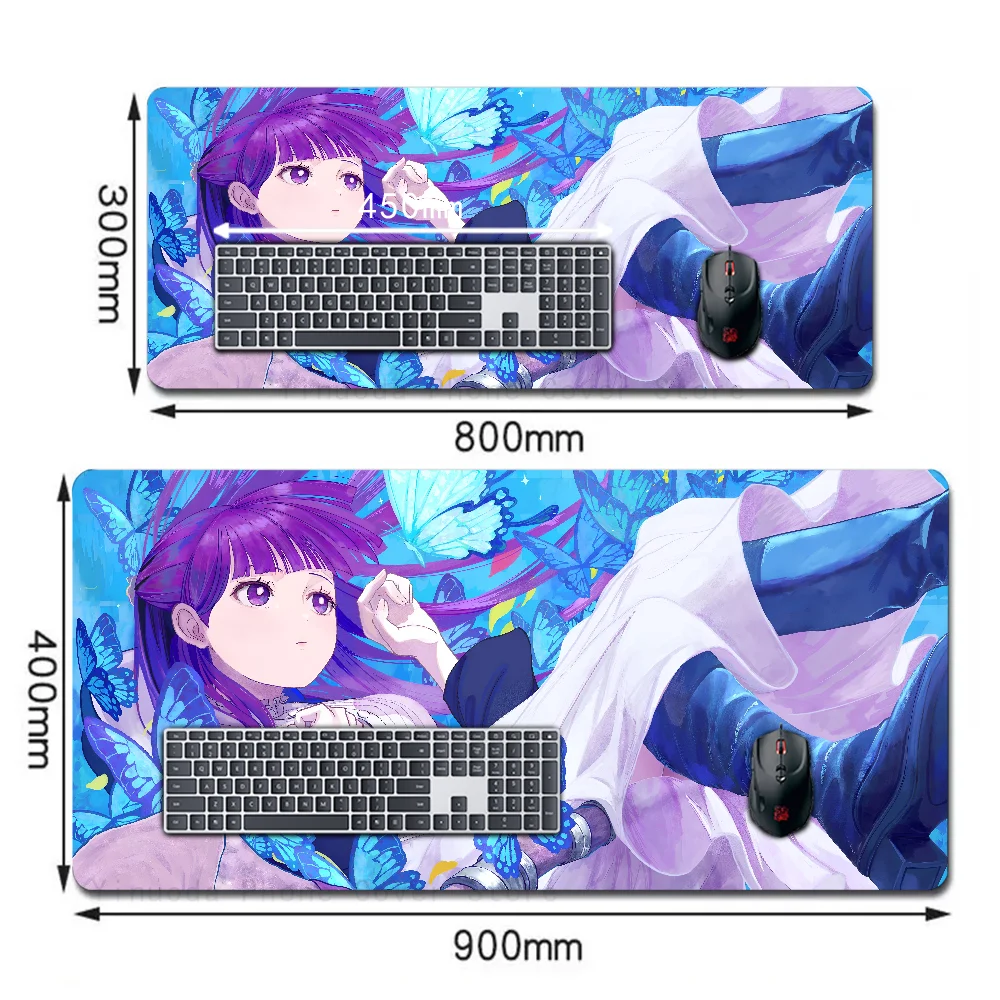 Fern F-Frieren Anime Mousepad Large Gaming Mouse Pad LockEdge Thickened Computer Keyboard Table Desk Mat