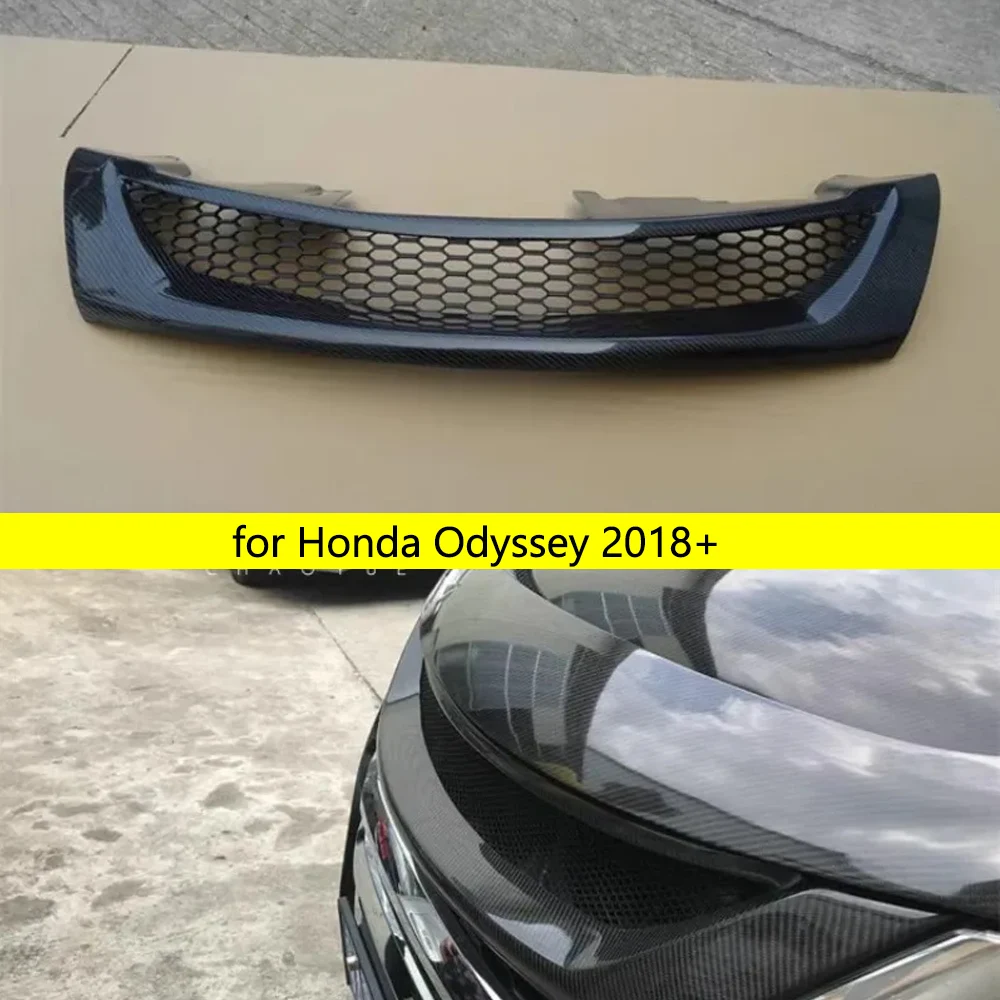 Parrilla de parachoques delantero negra, máscara de radiador, parrillas de carreras para Honda Odyssey 2018+