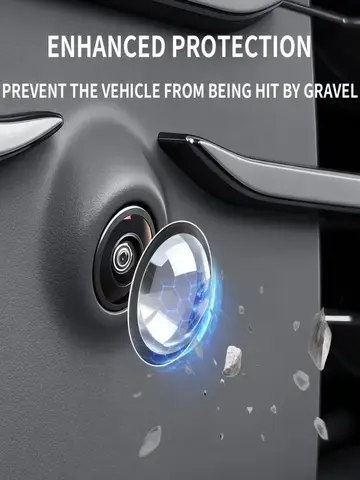 2/4pcs Car Camera Lens Protective Cover 360 Panoramic Reversing Camera Lens Guards HD Scratch Resistant Modification Accessory
