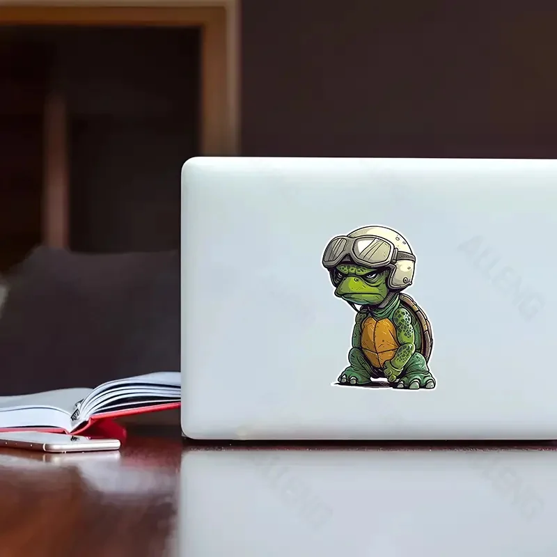 Grumpy Turtle Pilot Stickers Decoration for Living Room, Wall, Bedroom, Toilet and Home Decor Car Decals Self-Adhesive
