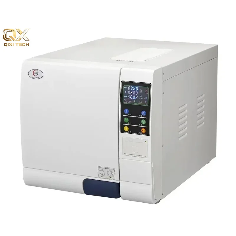 Class B Autoclave, 18L/23L Pulsating Vacuum Steam Sterilizer with Built-in Printer for Medical & Lab Use