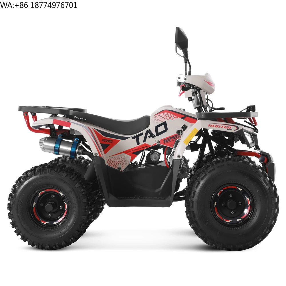 Tao Motor 2024 Off Road Farm Cheap ATV Gas Powered Cuatrimoto Quadricycle Automatic 4 Stroke Engine 125cc ATV
