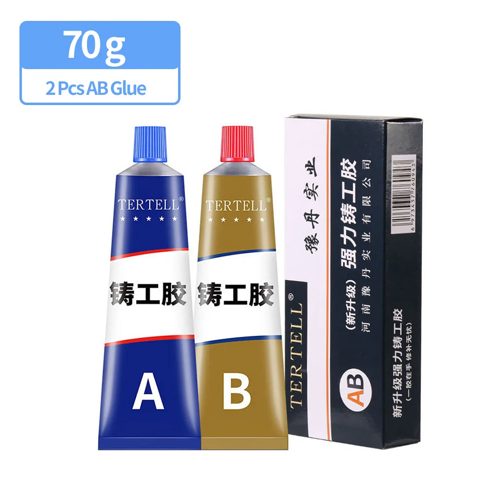 AB Type Casting Repair Glue High Temperature Resistant Liquid Metal Welding Filler Metal Repair Glue Caulking Agent Extra Strong