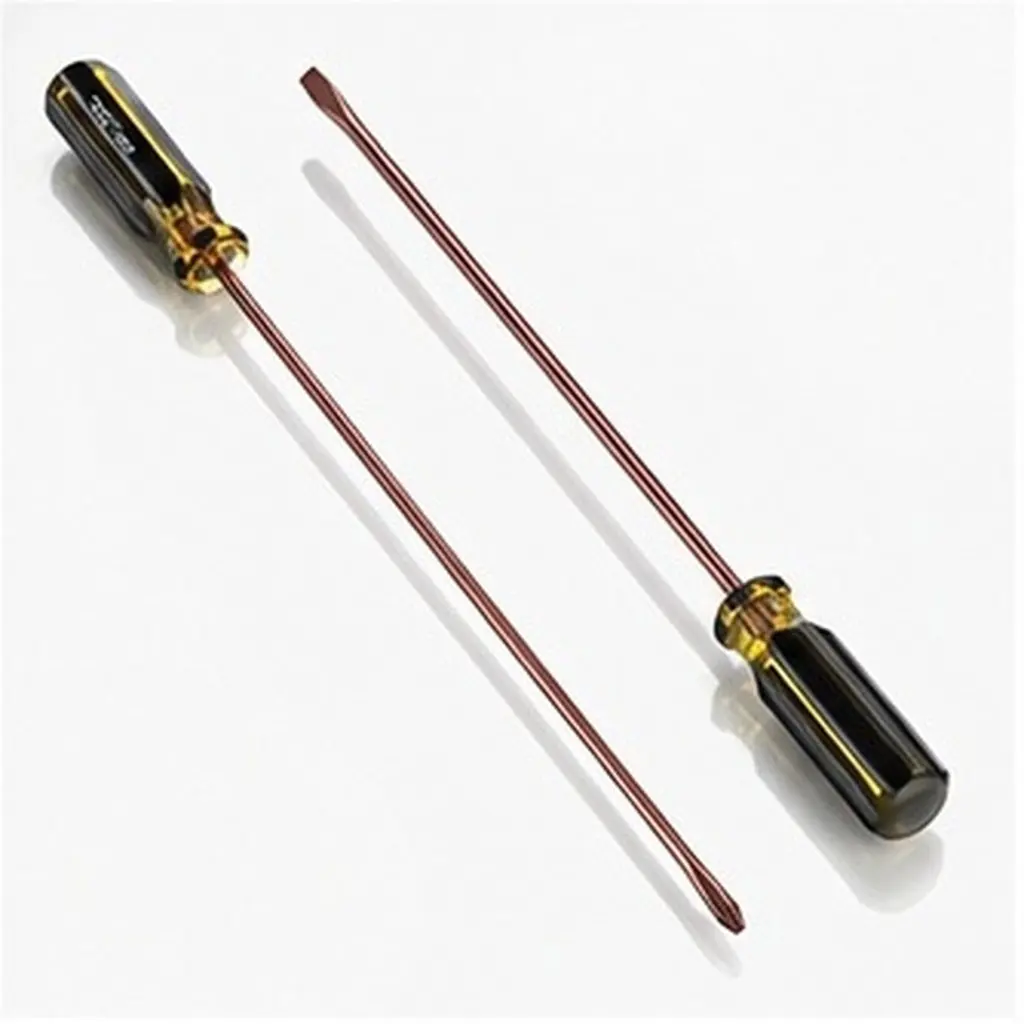 2Pcs Heavy-Duty Slotted and Screwdriver Combo Magnetic Tips Wear-Resistant Long-Lasting for Watch Repair Game Console