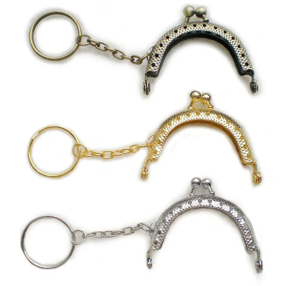 Ball Head Mini Key Ring Bags Part Replacement Metal Wallet Accessory Clutch Lock Coin Purse Frame Kiss Clasp Lock