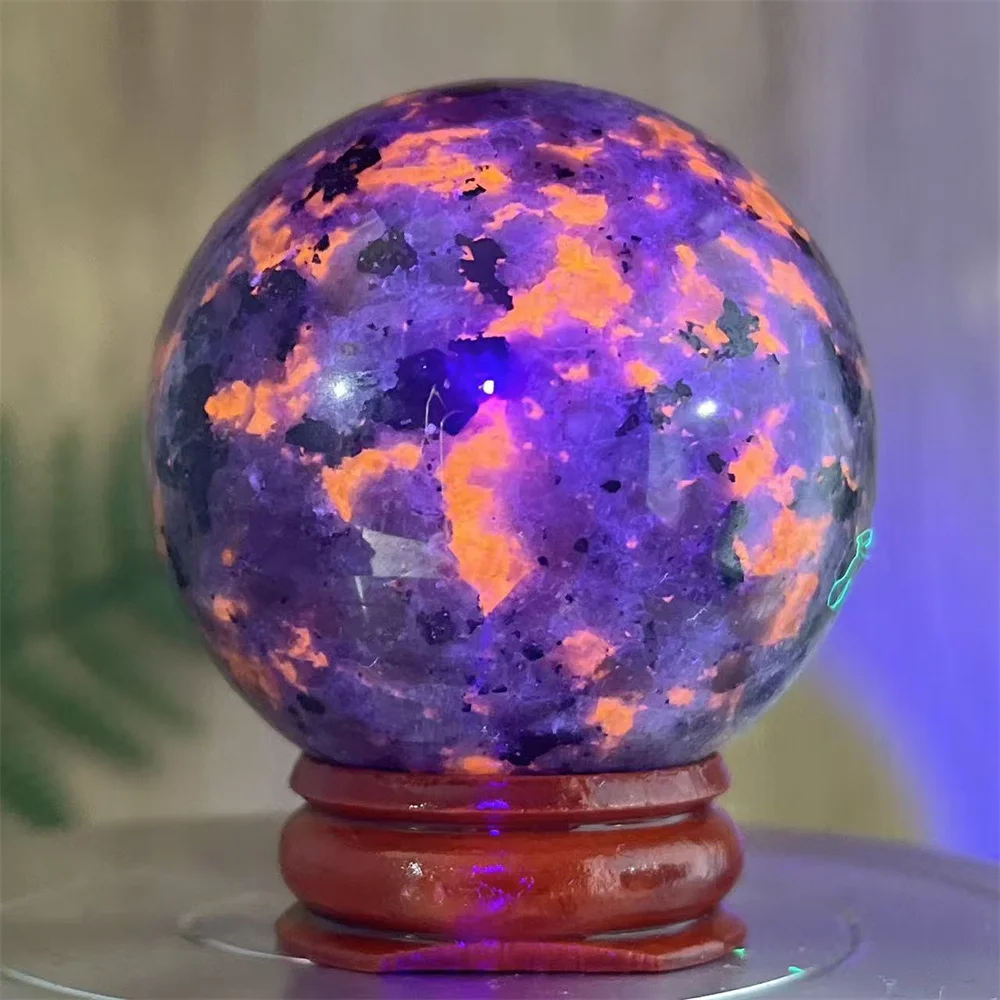 

Crystal Natural Gabbro Sphere Ball Light Mineral Samples Specimen Home Gemstone Healing Reiki Rainbow Witchcraft Home Decoration
