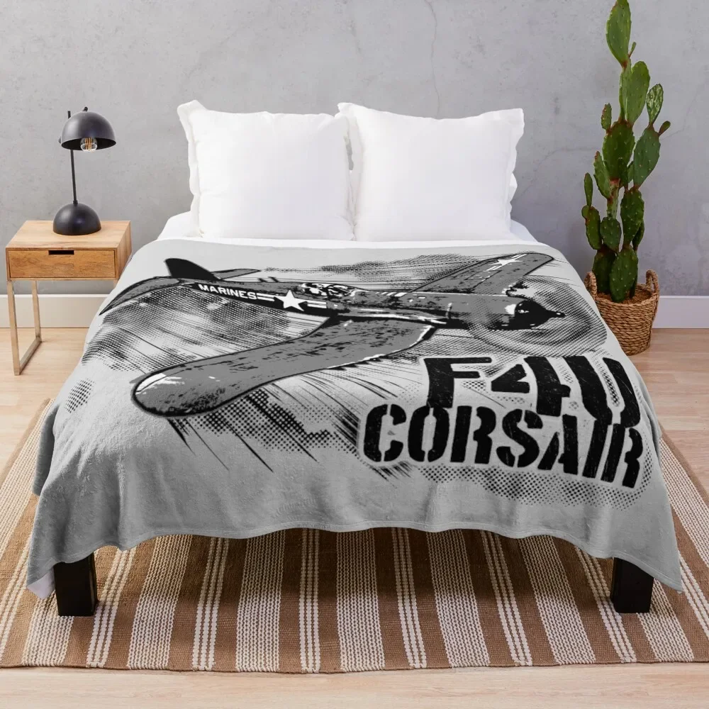 

F4U CORSAIR Throw Blanket Plaid on the sofa Beautifuls Giant Sofa warm winter Blankets