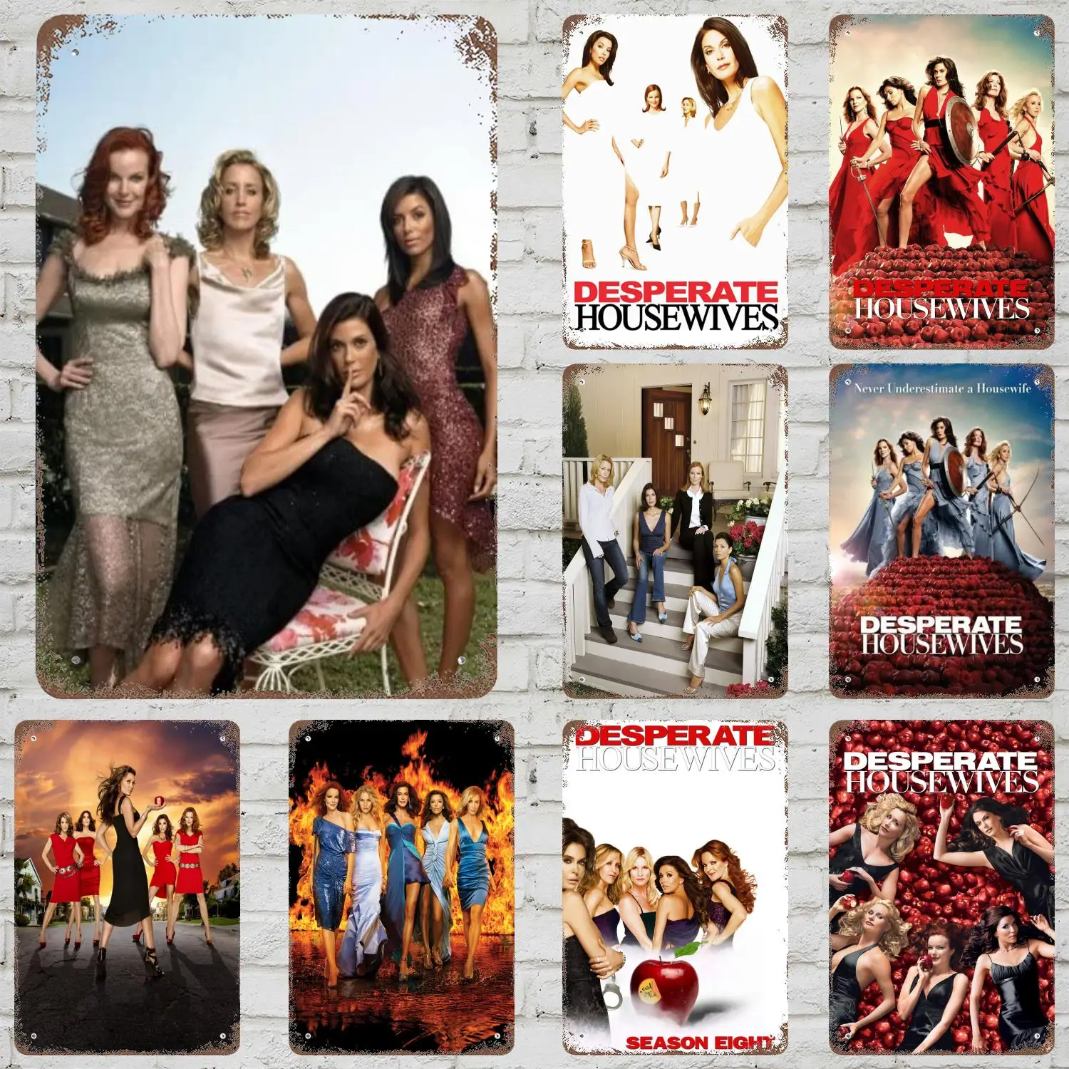 desperate housewives Vintage Metal Tin Signs Posters Decor Retro Metal Plaque Wall Art Decor for Garage Bar