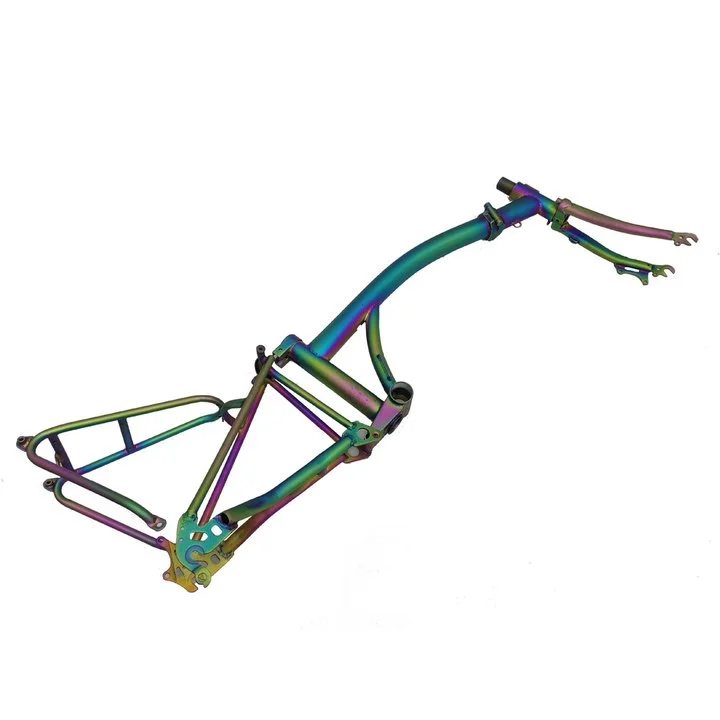4OEM Retro Electric Bicycle Frame 20 Inch Snowmobile Electric Frame Wholesale Off-road Electric Motorcycle Frame