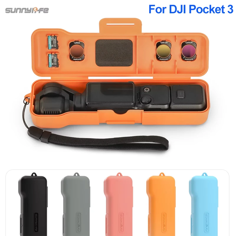 Für DJI Osmo Pocket 3, Schutzhülle, kratzfeste Abdeckung mit Lanyard, stoßfest, tragbar, für Outdoor-Vlog-Zubehör