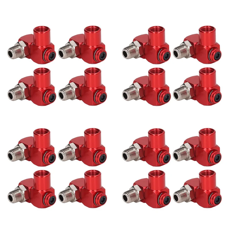 

WORTHOWN-16Pc 360 Degree Swivel Air Hose Connector 1/4In NPT Industrial Air Fittings Pneumatic Tool Adapter Air Hose Joint