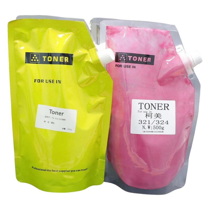 لكونيكا مينولتا 500 جرام عبوة مسحوق تلوين البشرة TN321 TN324 C224 284 364 7822 7828 221 221S 281 7122 متوافق مع خرطوشة الحبر #5