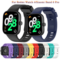 Soft Silicone Strap For Redmi Watch 4 Replacement Bracelet Wristband Smart Watch Accessories For Xiaomi Mi Band 8 9 Pro Correa