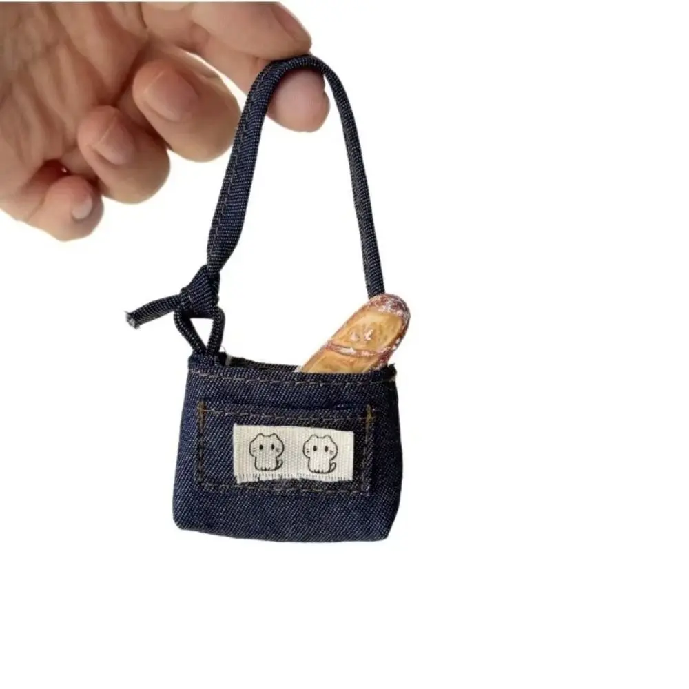 Denim Mini Denim Crossbody Bag Mini Size Shoulder Style Doll Accessories Universal Crossbody Strap Small Doll Shoulder Bag