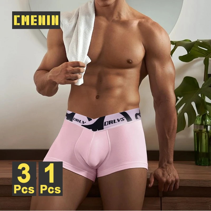 

Мужские трусы-боксеры CMENIN из модала, 1/3 шт., дышащие, сексуальные, для геев, бикини, шорты-боксеры