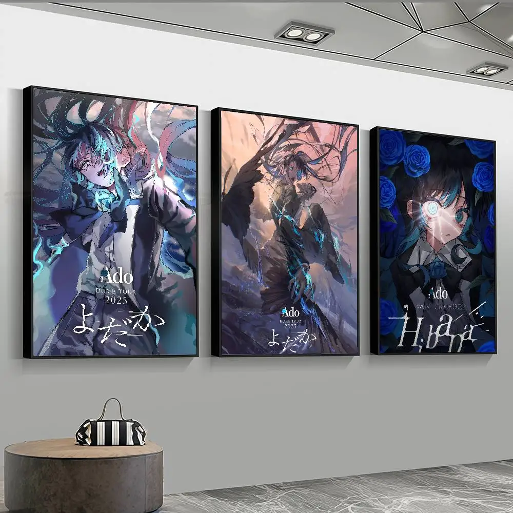 Japan Singer ADO High-Definition Poster Sticker, Sprucing Up Home and Room Walls, Available in Diverse Styles.