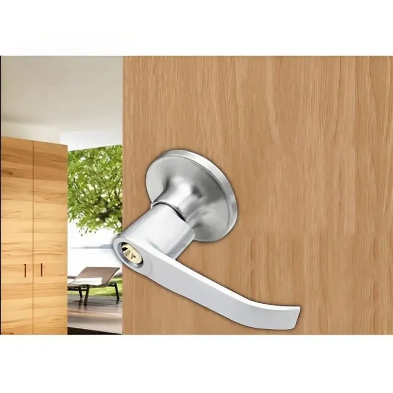 

Door Handle Lock Round Entry Security Privacy Sliding Front Doors Entrance Keyed Locks for Bedroom Living Room Household